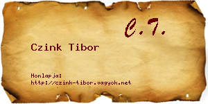 Czink Tibor névjegykártya