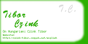 tibor czink business card